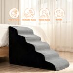 A.FATI Hundetreppe 5 Stufen – Haustiertreppen für Bett & Sofa bis 60 cm Höhe – Bild 5