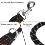 SYCozupy Hundeleine 3m verstellbar mit Doppelkarabiner – Premium Führleine für grosse Hunde – Bild 3