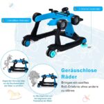 COSTWAY 4 in 1 Lauflernwagen Autofoermig – Höhenverstellbar mit Musik & Licht für Babys ab 6 Monaten – Bild 6