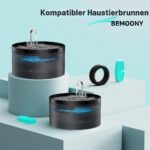 BEMOONY Katzenbrunnen-Filter H7 – 6er Set mit Aktivkohle & Schwämmen für optimale Wasserfiltration – Bild 2