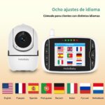 HelloBaby Video-Babyphone mit 3,2" Display – 355° Kamera, HD-Nachtsicht, ohne WLAN – Bild 2