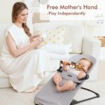 iGRATENS Babywippen-Spielzeugstange aus Naturholz – Safari-Design für Soft & Bliss – Bild 4