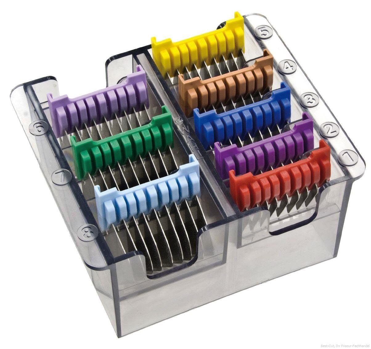 Moser Wahl Ermila Aufsteckkämme 8er Set 3–25 mm – Edelstahl für Schermaschinen