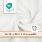 ZOLLNER 5er Set Moltontücher 80x80 cm – Wickelunterlage aus 100% Baumwolle mit Oeko Tex® – Bild 5