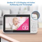 VTech VM924 Video-Babymonitor – 5" LCD-Display mit Nachtsicht & 300m Reichweite – Bild 7
