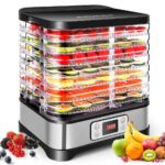 Nictemaw 400W Dörrautomat mit 8 Etagen & 72h Timer – Temperaturregelung 35–70°C