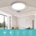 JDONG LED Deckenleuchte 54W Ø50cm – Flache Designleuchte Natürliches Weiss 4000K – Bild 8