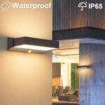 CELAVY LED Wandleuchte mit Bewegungsmelder IP65 – Up Down Aussenlampe Anthrazit – Bild 5