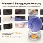 BOIFUN Babyphone 2026 mit Kamera – 5" 2K Display, WLAN-App & 360° Auto-Tracking – Bild 5