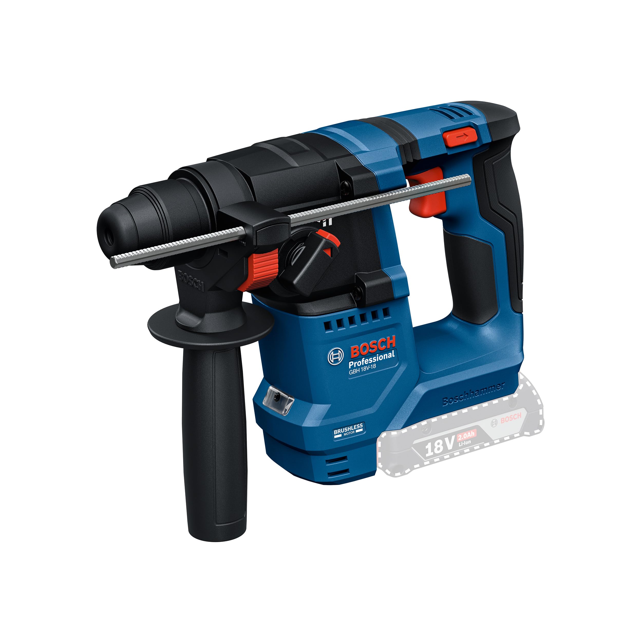 Bosch Professional GBH 18V-18 Akku-Bohrhammer SDS plus – Kompakt & sicher