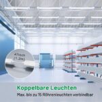 Modlicht LED Feuchtraumleuchte 120cm 36W 5000K – IP65 Wasserdicht für Werkstatt & Keller – Bild 3