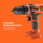 BLACK+DECKER 18V Akku-Bohrschrauber BDCDD18N-XJ – 28 Nm Drehmoment für Heimwerker – Bild 10