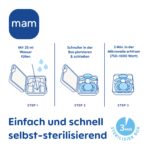 MAM Easy Start Anti-Colic Starter Set S – Babyflaschen-Set mit Schnuller, Lila – Bild 10