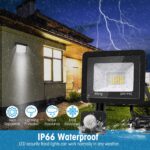 toobettp 20W LED Aussenstrahler mit Bewegungsmelder – 2000LM Kaltweiß für Hof & Garage – Bild 5