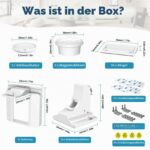 Dioxide Magnetische Kindersicherung – 10 Schlösser + 2 Schlüssel für Schränke & Schubladen – Bild 2