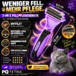 PQ TETRA Doppelseitige Katzenbürste – Unterwollbürste für Kurz- & Langhaar – Bild 3