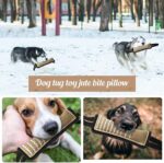 winbarry Beisswurst 30 cm – Robustes Hundespielzeug aus Naturleinen für Tauziehen – Bild 7