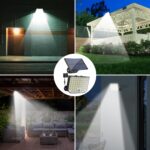 KagoLing Solarleuchte Aussen 256 LED mit Bewegungsmelder – IP65 Wandleuchte für Garten & Garage (2er Set) – Bild 8