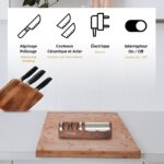 Fishtec Elektrischer Messerschärfer mit Diamantscheiben – 2-stufiges Schärfen & Polieren – Bild 4