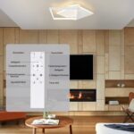 ZMH LED-Deckenleuchte 50W Dimmbar mit Fernbedienung – Modernes Aluminium Design für Wohnzimmer – Bild 7