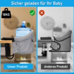 Herrselsam Faltbarer Tischsitz für Babys – Portable Sitzerhöhung für Tische 2-8.5cm – Bild 4