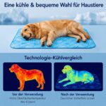 MOAZIFI Kühlmatte 100x70cm – Selbstkühlende Hundedecke für Hunde & Katzen – Bild 4