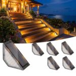 Beuaati Solar Treppenleuchte 24 LED – 6er Pack IP65 Aussenlicht für Garten & Terrasse