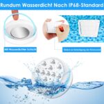 Carastek Unterwasser LED Licht 4er Set mit Fernbedienung – RGB Poolbeleuchtung IP68 – Bild 3