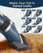 oneisall Leise Schermaschine für Katzen & Hunde – 50 dB Profi-Haarschneider mit Titan-Keramik-Klingen – Bild 6