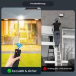 100W LED Strahler mit Bewegungsmelder – 10000 Lumen Aussenstrahler IP66 für Garten & Hof – Bild 3