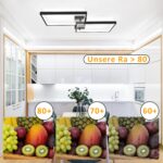 CBJKTX LED-Deckenleuchte 60 cm mit Dimmbar & Fernbedienung – Modernes Wohnzimmer Schlafzimmer – Bild 8