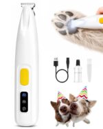 FURBONA Pfotentrimmer mit 18mm Klinge & LED – Leise Hundeschermaschine für präzise Pflege