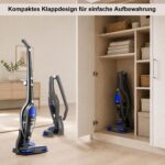 Akitas U10 22.2V Akku-Staubsauger Beutellos – 30 Min Laufzeit & LED-Frontlichter – Bild 6