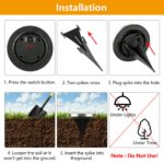 mizikuu Solar Bodenleuchten 8er Set – IP65 Gartenleuchten mit 8 LEDs für Außen – Bild 6