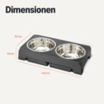 Amazon Basics Höhenverstellbarer Hundenapfständer 8–33 cm – Ergonomisch & rutschfest – Bild 5