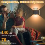 GuKKK 2er Set LED-Wandlampe mit Bewegungsmelder – Kabellose Akku-Wandleuchte 3000K – Bild 2