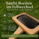 Kaninchenwiese Fellwechsel-Bürste für Kaninchen & Meerschweinchen – Tierärztlich getestet – Bild 4
