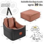 INDYBUD Hundeautositz Mittel – Sitzerhöhung mit Memory-Schaum für kleine bis mittlere Hunde – Bild 3