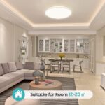 Swoieltr LED-Deckenleuchte Ø30cm, 24W, 2400lm – Ultradünn & Energiesparend für alle Räume – Bild 2
