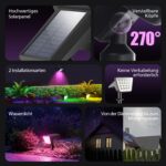 Philips 2er Set Solarstrahler mit 18 LEDs RGBW – Smarte Gartenbeleuchtung mit 9 Modi – Bild 2