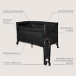 Lionelo Ellen 3in1 Reisebett für Neugeborene bis 15 kg – Beistellbett & Reisebett – Bild 10