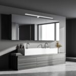 SEBSON LED Spiegelleuchte 80cm – Klemmleuchte & Schranklampe für das Bad, 1100lm, IP44 – Bild 8