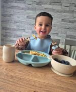 PandaEar Silikon Kindergeschirr Set – 2 Teller, 2 Becher, Besteck mit Saugnapf – Bild 2