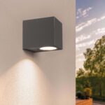 Ledvion Cube Wandleuchte IP54 35W GU10 dimmbar – Moderne Aussenbeleuchtung für Fassade & Terrasse