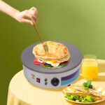 LKHDONG Crepesmaker 3000W mit 45 cm Gusseisenplatte – Profi-Gerät 50-300°C – Bild 2