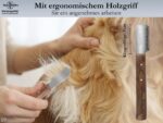 2-teiliges Trimmmesser Set für Hunde & Katzen – Edelstahl mit feiner & mittlerer Zahnung – Bild 3