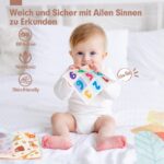 hahaland Baby Montessori Spielzeug ab 6 Monaten – Wald-Tücherbox mit Seidentüchern & Spiegel – Bild 7