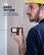 MILESEEY Laser-Entfernungsmesser 50m – ±2mm Genauigkeit mit LCD & Flächenberechnung – Bild 6