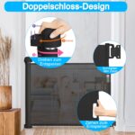 HENGMEI Ausziehbares Treppenschutzgitter 150 cm – Sicherheitsbarriere für Babys & Haustiere – Bild 6