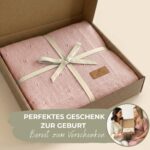 DIKOS Babydecke Sommer 75×100 cm Bio-Baumwolle – Atmungsaktive Strickdecke für Neugeborene – Bild 7